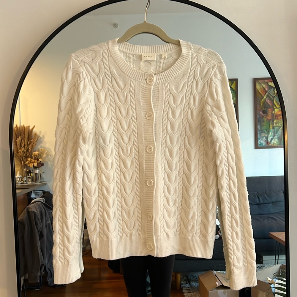 Cable knit sweater